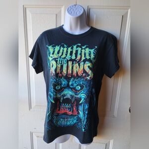 Within the Ruins monster band tee size Small